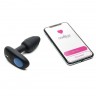 Черный интерактивный вибратор OhMiBod Lumen for Kiiroo с подсветкой - 10,2 см.