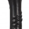 Чёрный вибратор-рука для фистинга The Black Fist Vibrator - 24 см.