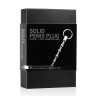 Серебристый уретральный стимулятор Sinner Solid Metal Dilator With Pull Ring - 15,5 см.