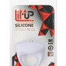 Белое эрекционное кольцо LIT-UP SILICONE STIMU RING 8