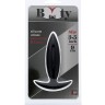 Чёрная мини-пробка для анальной стимуляции BOOTYFUL ANAL PLUG XTRA SMALL BLACK - 9 см.