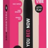 Черный гладкий вибромассажер Feelgood Vibe #Me you bed now - 17,2 см.