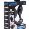 Черный стимулятор простаты 10X P-Flexer Prostate Stimulating Anal Butt Plug - 13,7 см.