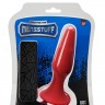 Красная анальная вибропробка с пультом управления MENZSTUFF 5INCH SLIM INTRUDER BUTT PLUG - 13 см.