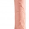 Телесный фаллоимитатор на присоске 12" Triple Density Cock with Balls - 33 см.