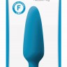Голубая анальная мини-пробка Small Plug - 11,5 см.