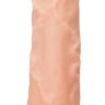 Телесная поясная насадка с трусиками Realistic Dildo - 20 см.