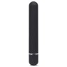 Чёрный вибратор с принтом CLASSIC VIBRATOR BLACK PINK LIPSTICK WOMAN - 18,4 см.