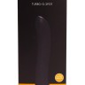 Чёрный вибратор для массажа G-точки Turbo G-Spot - 22,2 см.
