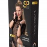 Черные наручники PREMIUM HANDCUFF WITH HOOK с золотистой перемычкой