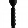 Черный ребристый стимулятор простаты Sojourn Slim Ribbed Prostate Stimulator - 12,1 см.