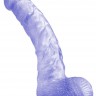 Фиолетовый фаллоимитатор Sweet n Hard 7 - 21,59 см.