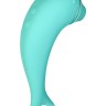 Бирюзовый вакуум-волновой стимулятор клитора Dolphin с вибрацией