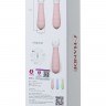 Лаймовый мини-вибратор S-HANDE MINI 2 с ребрами - 11,8 см.