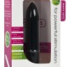 Чёрная удлинённая вибропуля Power Bullet Black - 8,3 см.