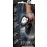 Черная анальная втулка с прозрачным кристаллом Bling Plug Medium - 8,2 см.