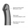 Черный фаллос на присоске Silicone Bendable Dildo M - 18 см.