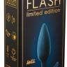 Грязно-синяя анальная пробка со смещенным центром тяжести Glow - 10 см.
