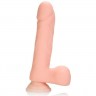 Реалистичный телесный фаллос Pure Skin Player Dongs with Suction Cup 6.25" - 21 см.