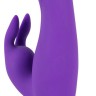 Фиолетовый силиконовый вибратор типа rabbit Pure Lilac Vibes Rabbit - 18 см.