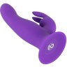 Фиолетовый силиконовый вибратор типа rabbit Pure Lilac Vibes Rabbit - 18 см.