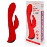 Красный вибромассажер-кролик 5" Silicone Bunny Love - 19,1 см.
