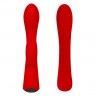 Красный вибромассажер-кролик 5" Silicone Bunny Love - 19,1 см.