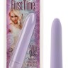 Фиолетовый вибромассажер FIRST TIME MINI VIBE - 11,5 см.