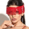 Украшение на голову Queen of hearts с длинной бахромой