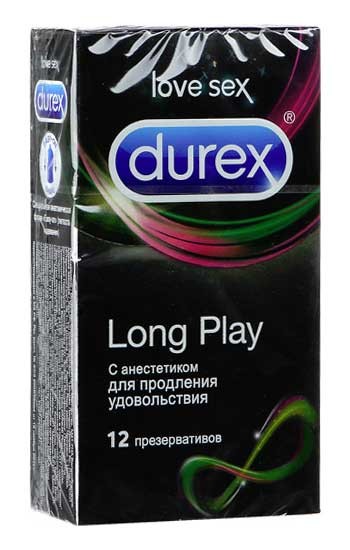 Презервативы для продления удовольствия Durex Long Play - 12 шт.