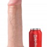 Фаллоимитатор-гигант телесного цвета на присоске 12" Cock - 31 см.