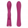 Бордовый вибромассажер-кролик 5" Silicone Bunny Love - 19,1 см.