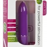 Фиолетовая удлинённая вибропуля Power Bullet Purple - 8,3 см.