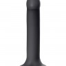 Черный фаллос на присоске Silicone Bendable Dildo XL - 20 см.