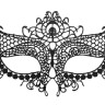 Черная кружевная маска на глаза Queen Black Lace Mask