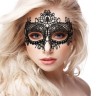 Черная кружевная маска на глаза Queen Black Lace Mask