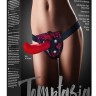 Красно-черные трусики LOVELACE HARNESS