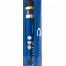 Синий беспроводной вибратор Doxy Die Cast 3R Rechargeable Wand - 28 см.