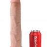 Телесный фаллоимитатор-гигант на присоске 13" Cock - 33 см.