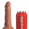 Кофейный фаллоимитатор 6" Silicone Dual Density Cock - 17 см.