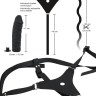 Силиконовый страпон на регулируемых ремешках Silicone Strap-On - 17 см.