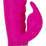 Лиловый вибратор-кролик Super Soft Silicone Rabbit Vibrator - 20,2 см.