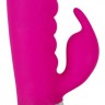 Лиловый вибратор-кролик Super Soft Silicone Rabbit Vibrator - 20,2 см.