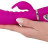 Лиловый вибратор-кролик Super Soft Silicone Rabbit Vibrator - 20,2 см.