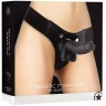 Чёрный страпон Realistic 7 Inch Strap-On - 21,3 см.