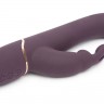 Фиолетовый вибратор Come to Bed Rechargeable Slimline G-Spot Rabbit Vibrator - 22,2 см.