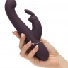 Фиолетовый вибратор Come to Bed Rechargeable Slimline G-Spot Rabbit Vibrator - 22,2 см.