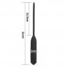Черный уретральный виброплаг Silicone Vibrating Urethral Dilator - 21 см.