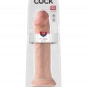 Телесный фаллоимитатор-гигант на присоске 14" Cock - 36 см.