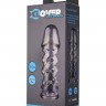 Дымчатая закрытая насадка на пенис ToyFa XLover - 11,5 см.